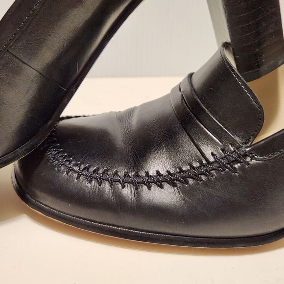 Ann Klein, 9, Black Loafer Heel - Picture 6 of 7